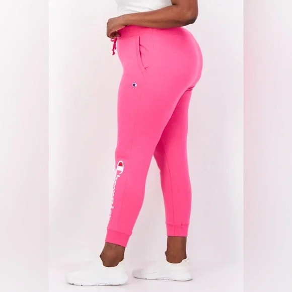 Champion- NWT Pink Jogger Sweatpants with Logo Size 2X - Picture 4 of 17
